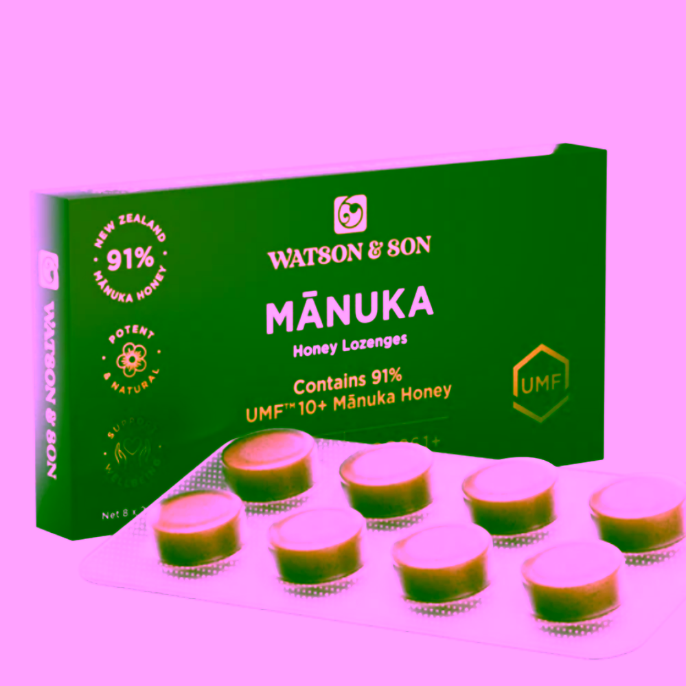 Watson & Son Manukový med Pastilky Natural UMF 10+ (MGO 261+)