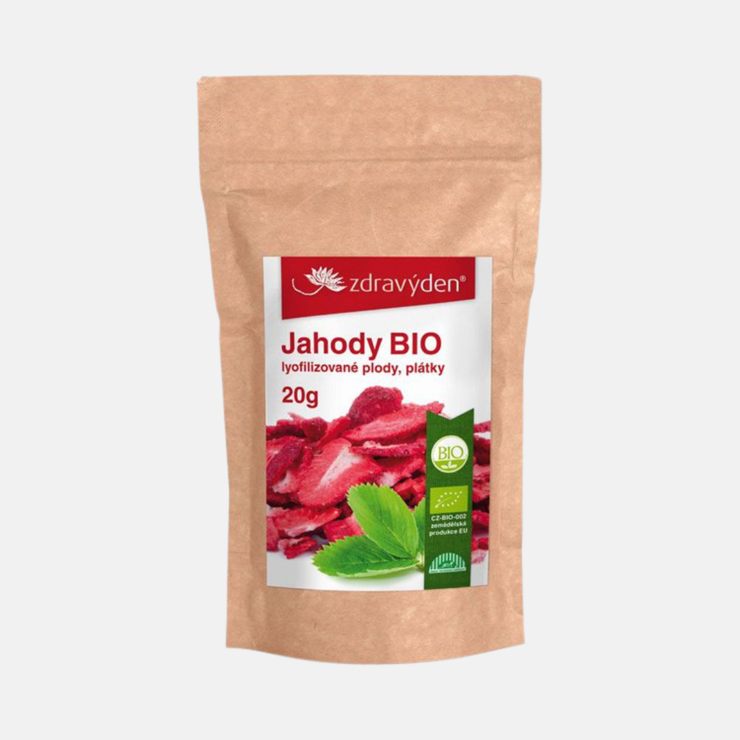 Zdravý den Jahody Bio sušené mrazem