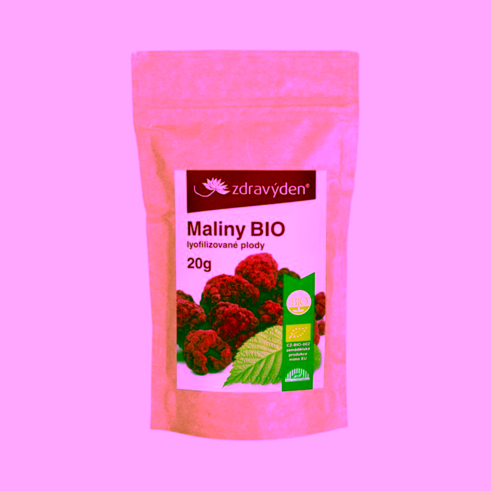 Zdravý den Maliny Bio sušené mrazem