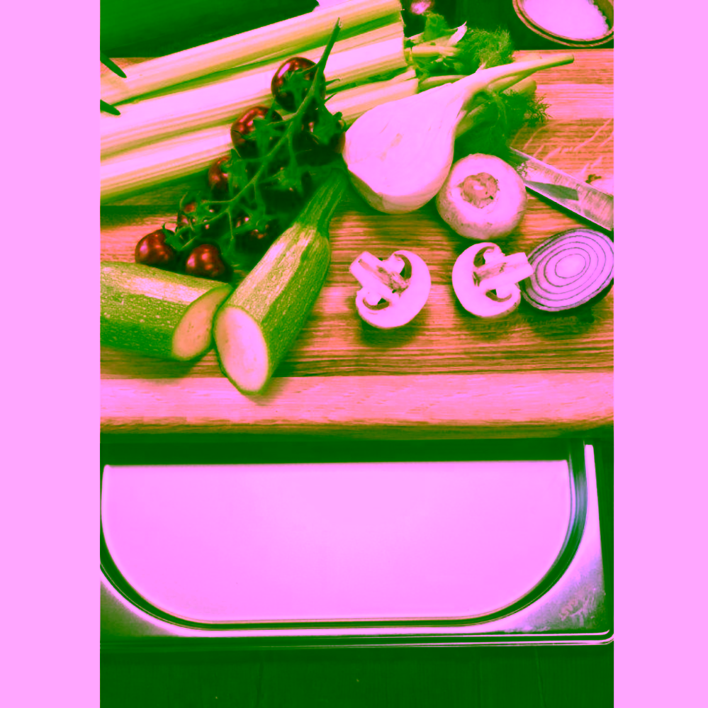 Chefs Soul NUMI Dubová krájecí deska s nerez přihrádkou