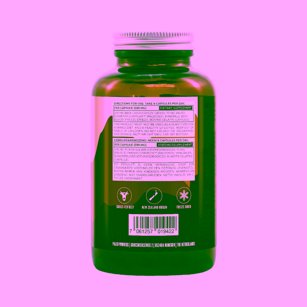 Paleo Powders Hovězí játra grass-fed beef liver