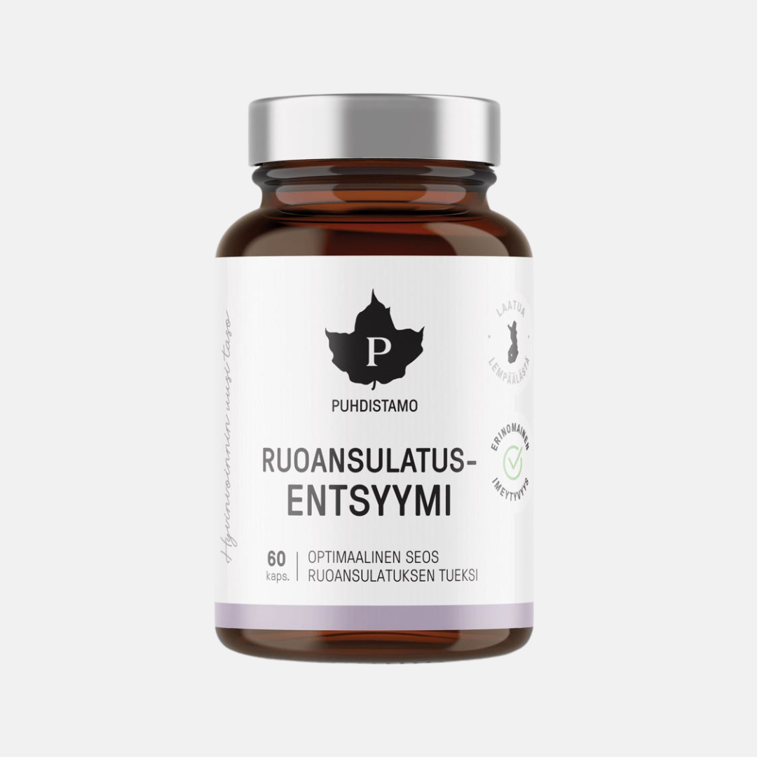 Puhdistamo Digestive Enzymes - trávicí enzymy 60 kapslí ZLEVNĚNO