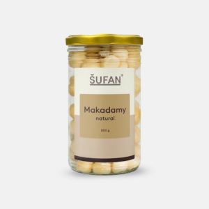 Šufan Makadamové ořechy natural ve skle