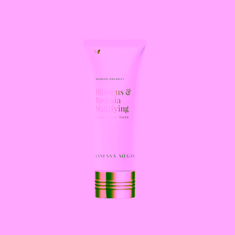 Vanessa Megan Čistící zmatňující krémová maska Hibiscus & Banksia Mattifying Cream Clay Mask BB: 02/2026 ZLEVNĚNO