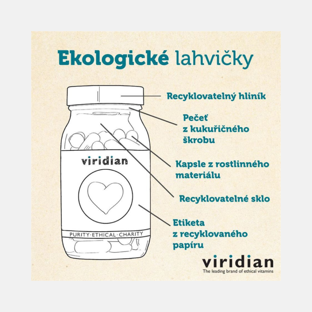 Viridian Nutrition Synerbio Saccharomyces Boulardii Unikátní komplex probiotik a prebiotik