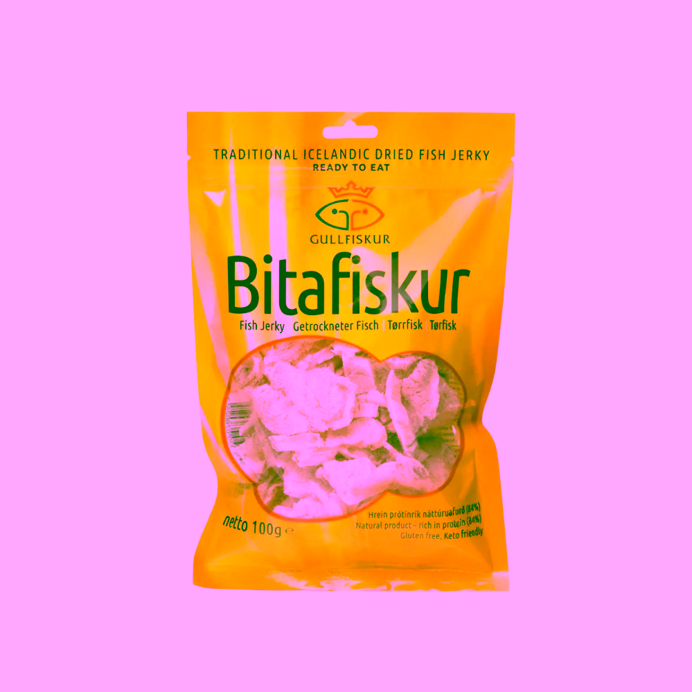 Gullfiskur Bitafiskur Traditional Icelandic Dried Fish Jerky