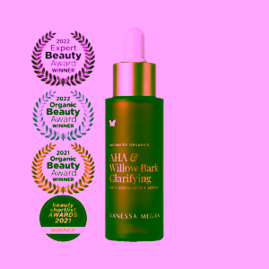 Vanessa Megan Čistící sérum pro pleť problematickou s AHA kyselinami AHA & Willow Bark Clarifying Anti-congestion Serum