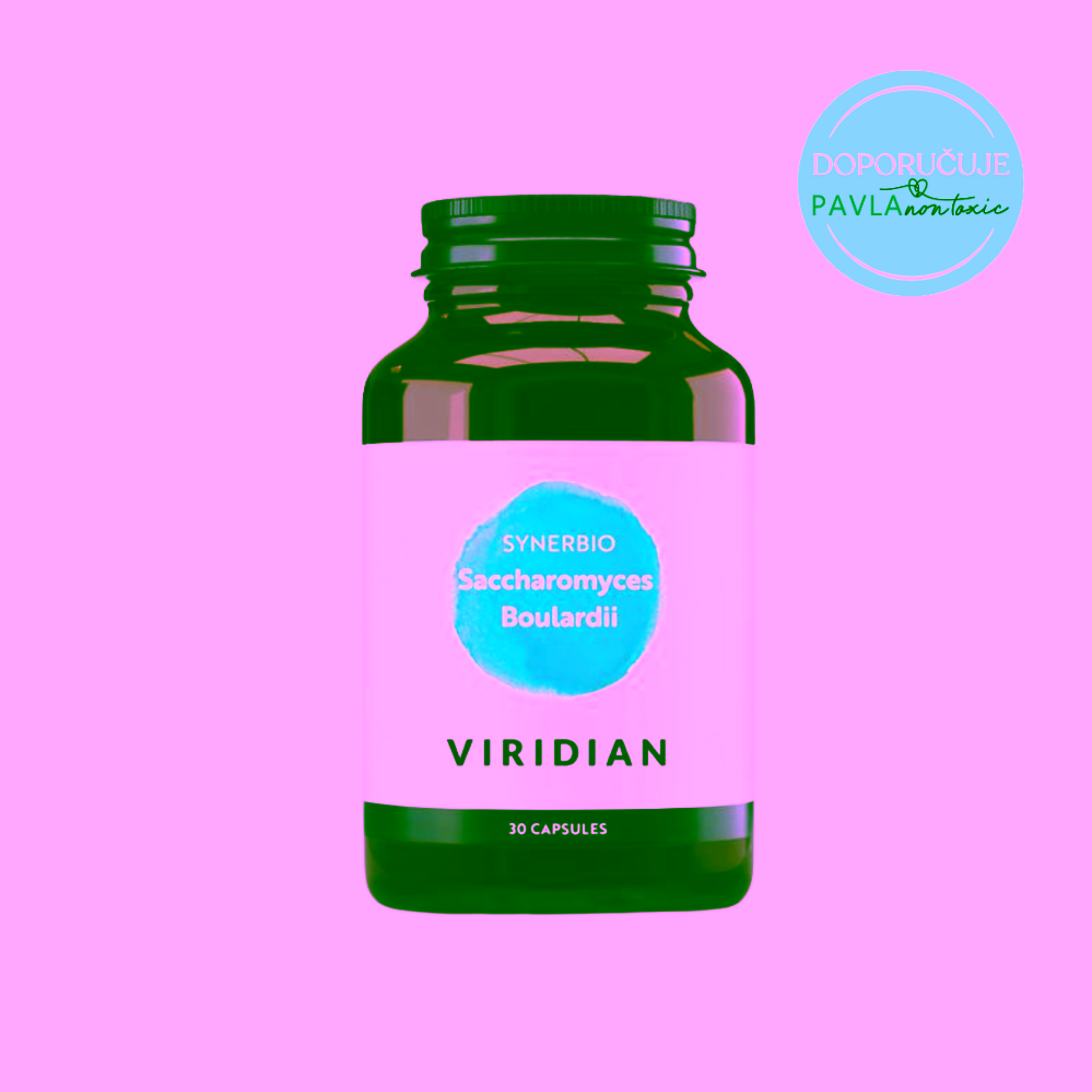Viridian Nutrition Synerbio Saccharomyces Boulardii Unikátní komplex probiotik a prebiotik
