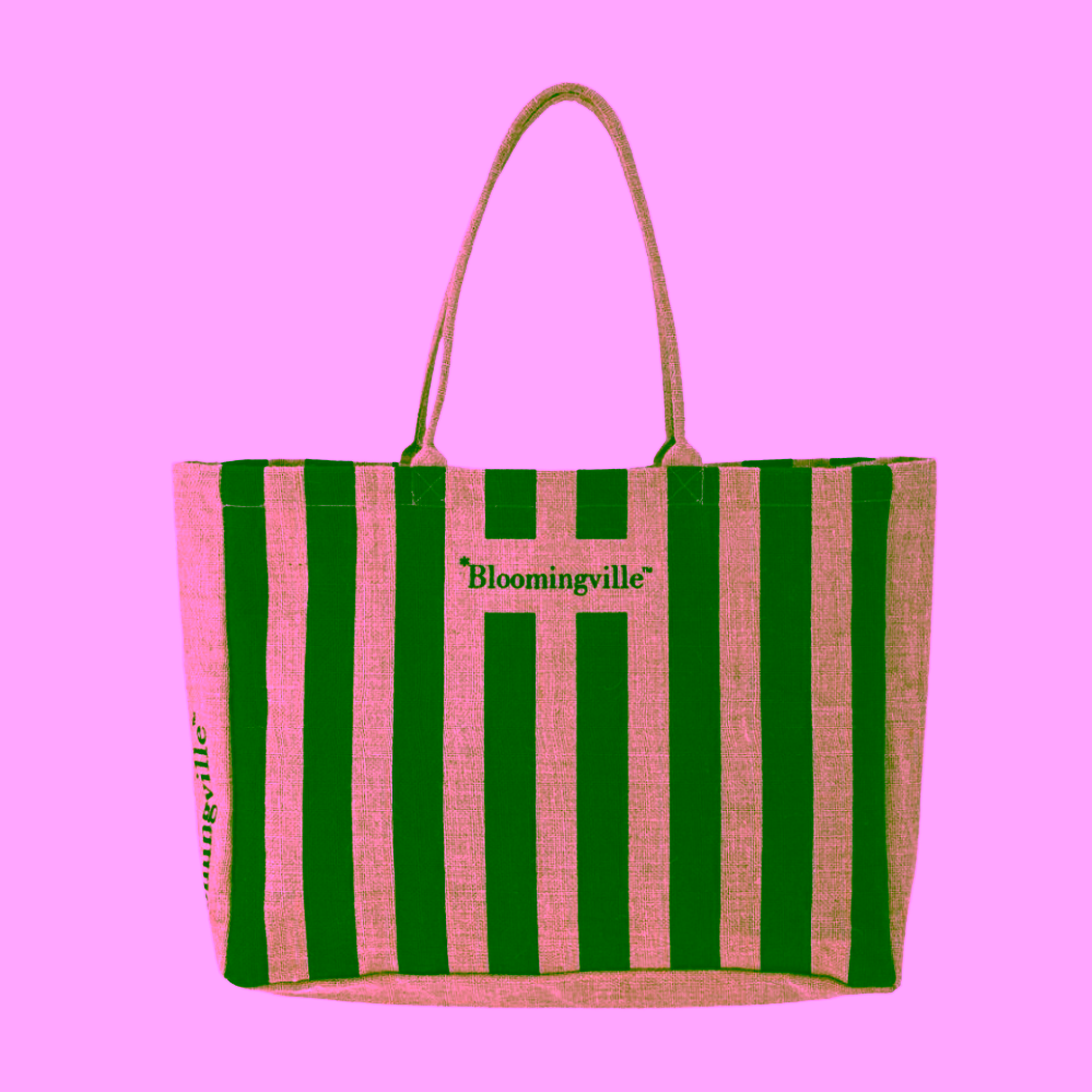 Bloomingville Bergamo nákupní taška černá