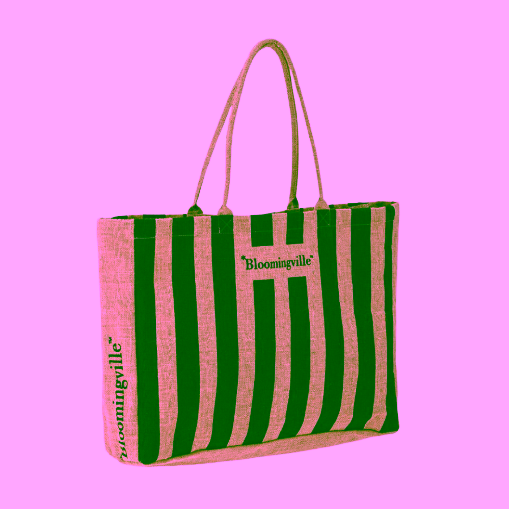 Bloomingville Bergamo nákupní taška černá