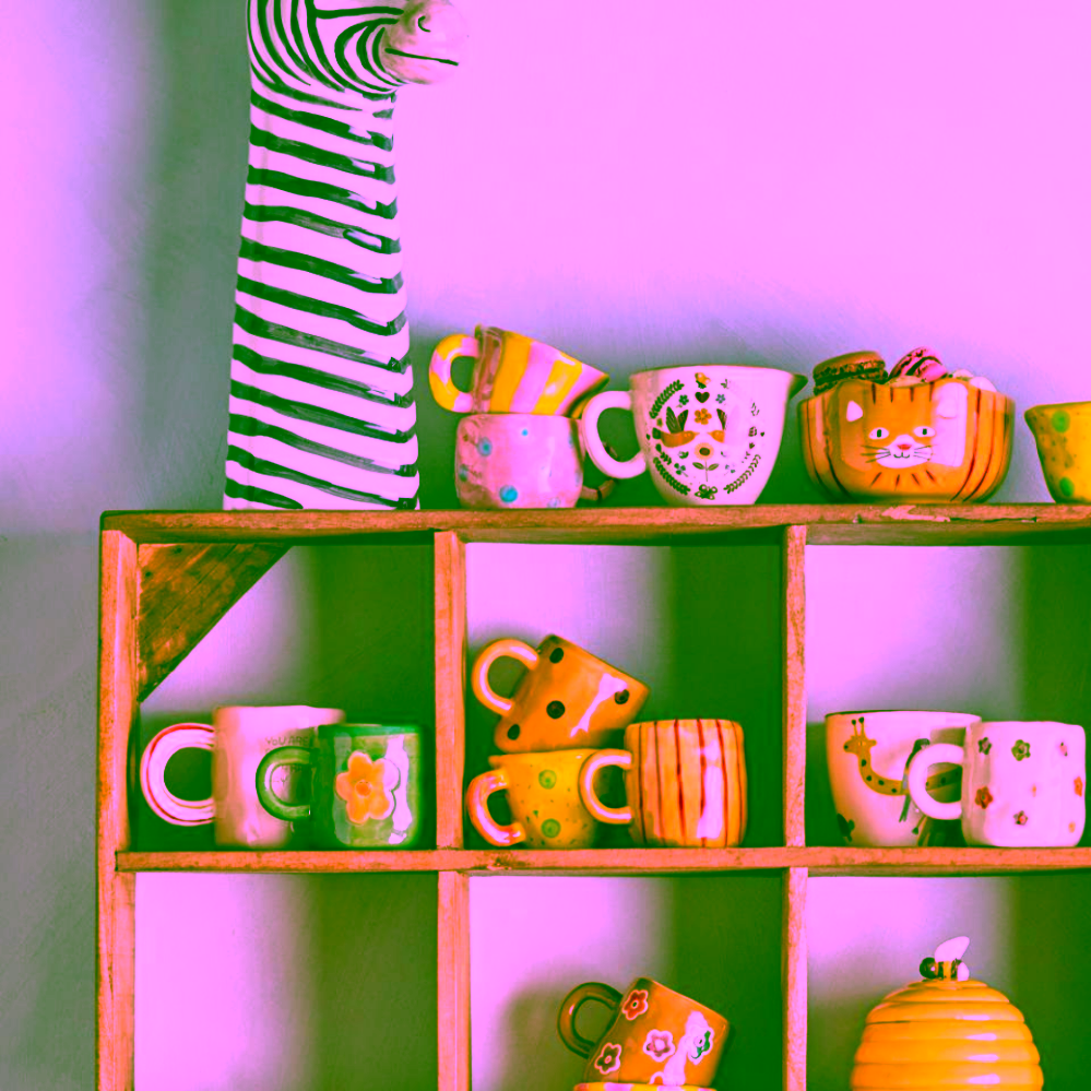 Bloomingville Kittie sada nádobí pro děti