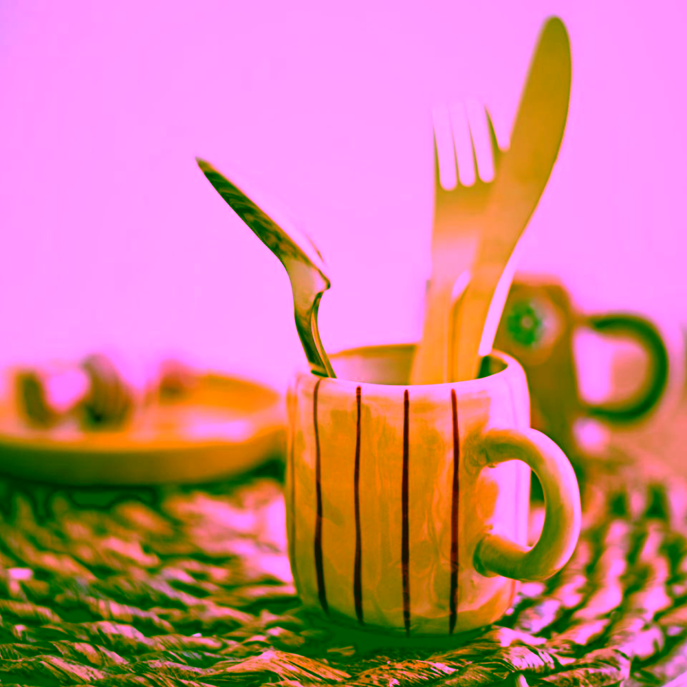 Bloomingville Kittie sada nádobí pro děti