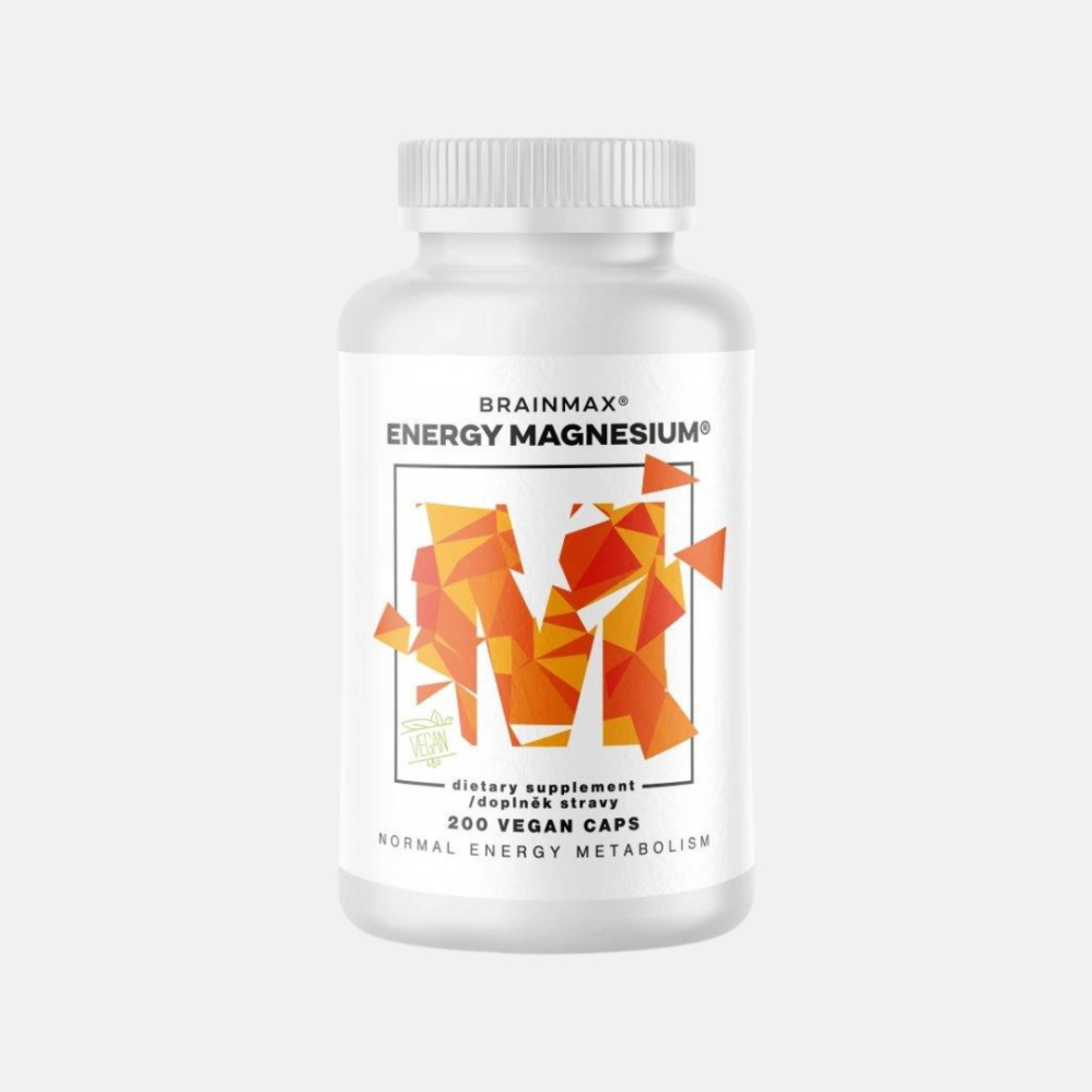 BrainMax Energy Magnesium 1000 mg Magnesium Malate Hořčík malát 200 mg