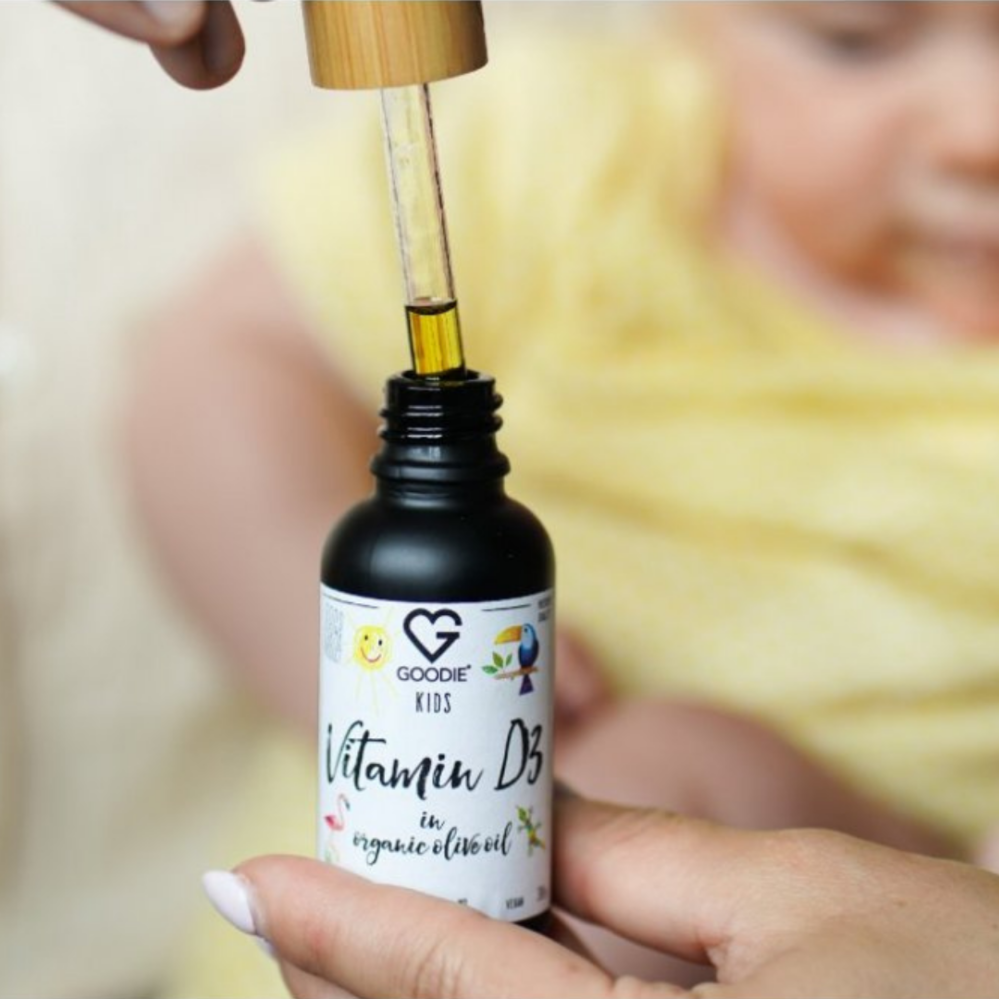 Goodie Dětský vitamin D3 400 IU v Bio Extra panenském olivovém oleji