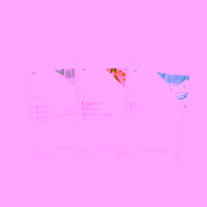 Vanessa Megan Trio aktivních pleťových masek Silver, Copper & Blue Sheet Mask Trio 3 Pack