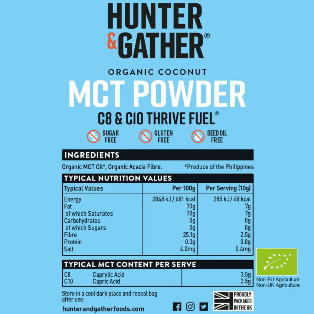 Hunter & Gather Sušený C8 & C10 MCT olej 250 g