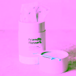 Jack N' Jill Zubní nit s párátkem NFco. Friendly Flossers s přírodní mátovou příchutí