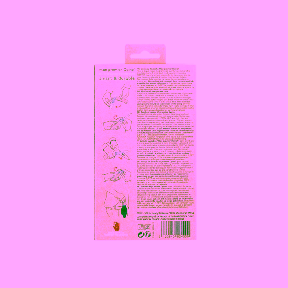 Opinel Můj první kapesní nůž + pouzdro na opasek