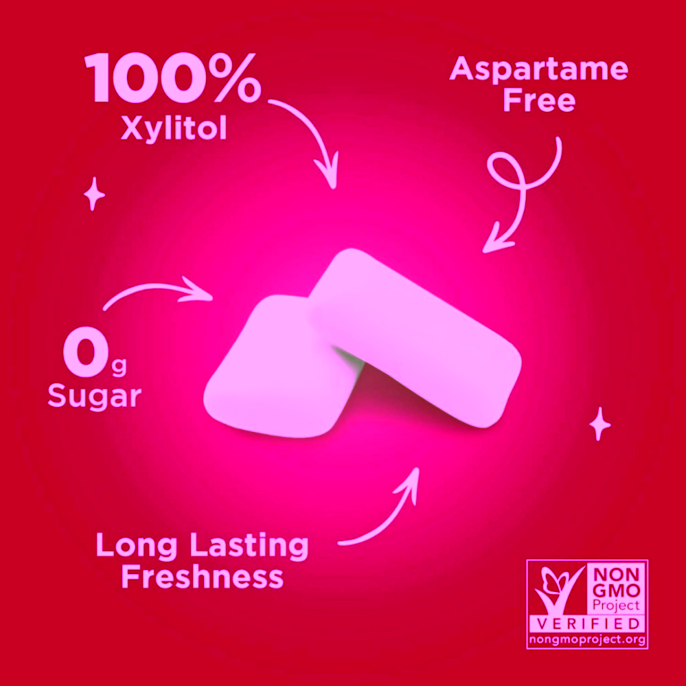 Pür žvýkačky s xylitolem Pomegranate mint