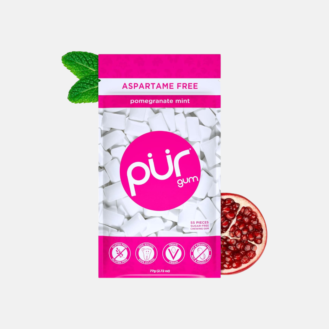 Pür žvýkačky s xylitolem Pomegranate mint