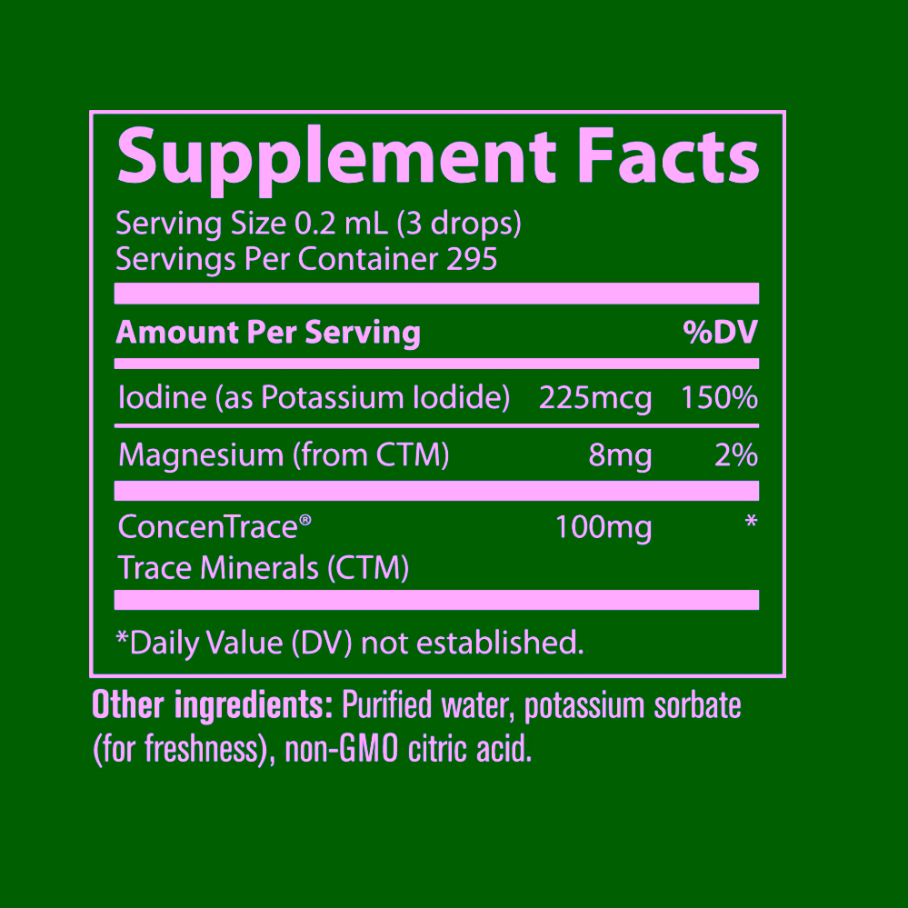 Trace Minerals Tekutý jód