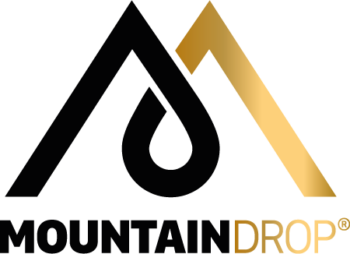 mountaindrop logo black & gold