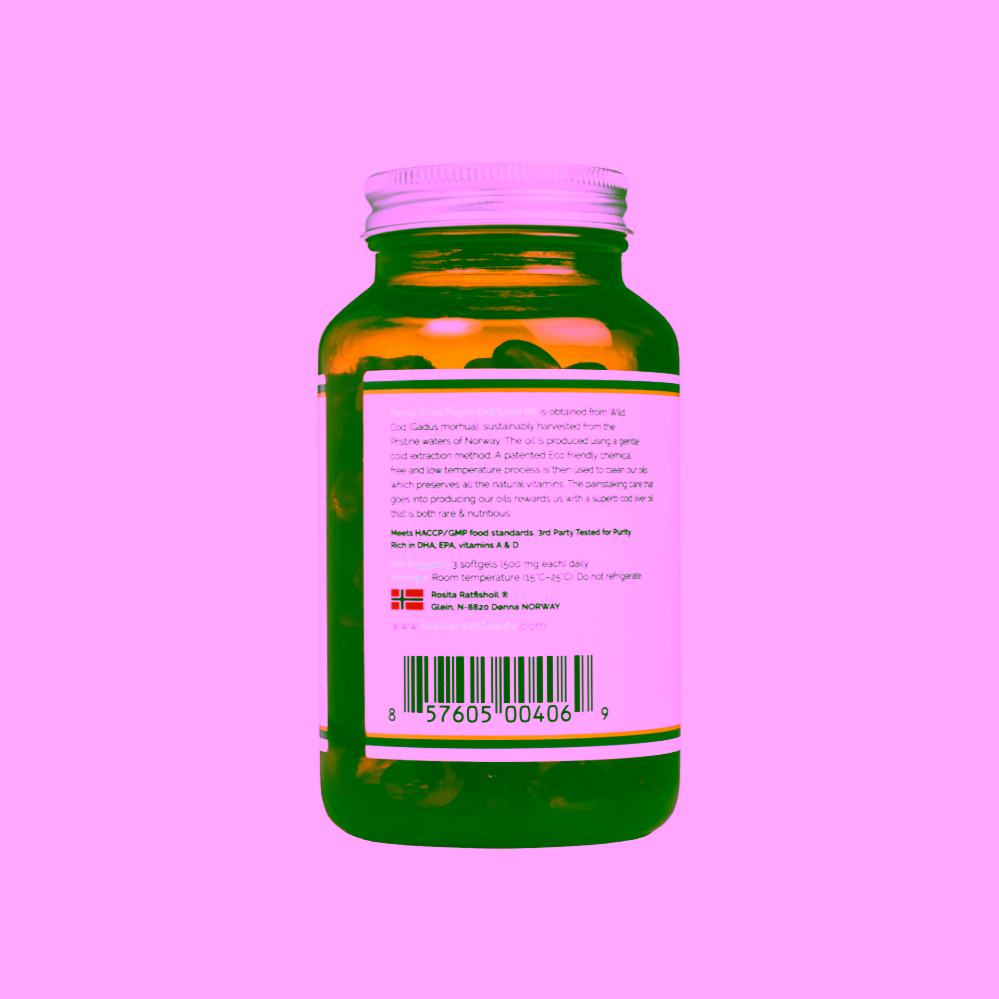 Rosita Morrhuae Oleum extra panenský olej z tresčích jater v kapslích