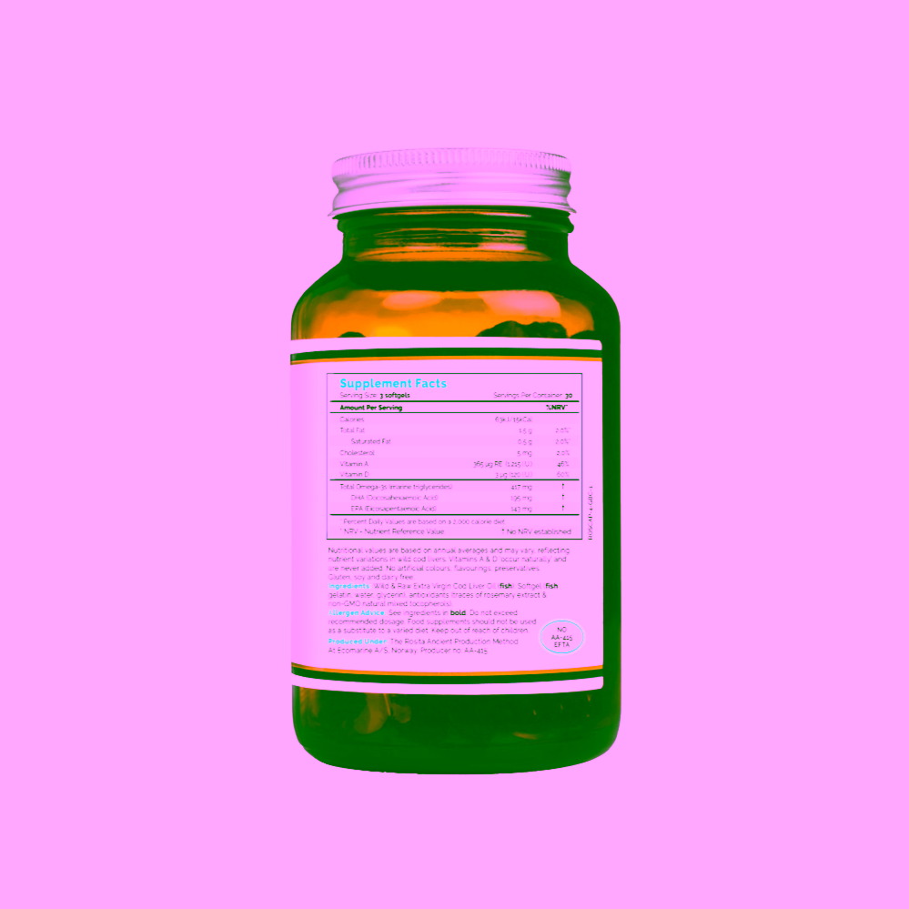 Rosita Morrhuae Oleum extra panenský olej z tresčích jater v kapslích