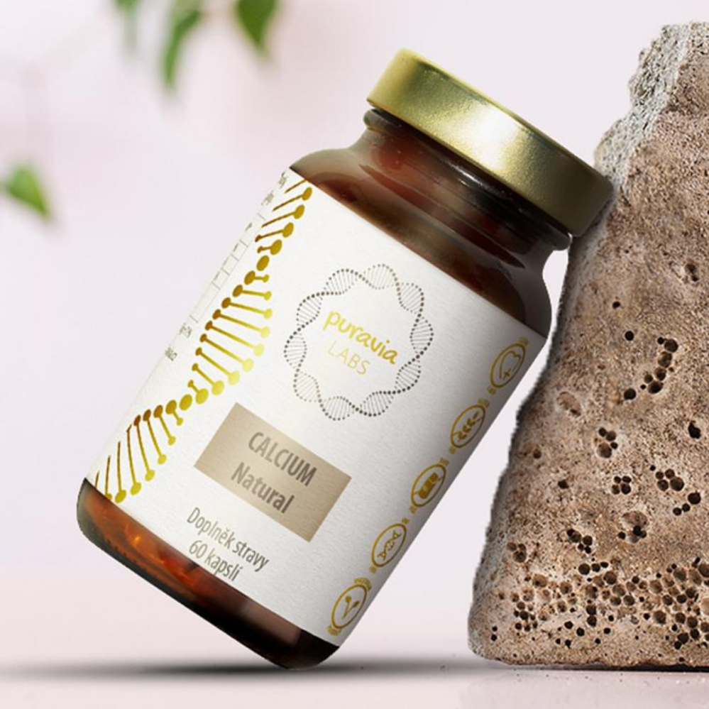 Puravia Labs přírodní vápník Ovovital Calcium Natural