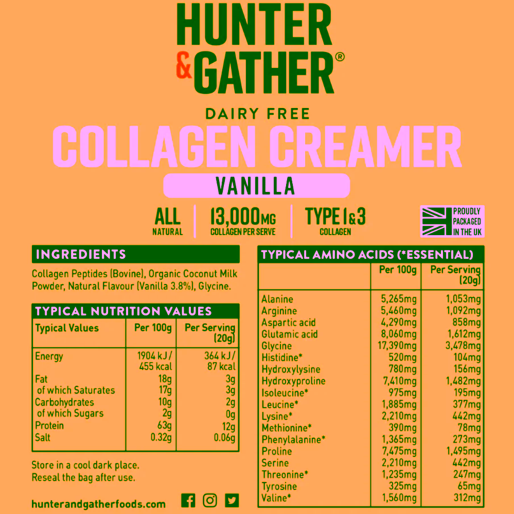 Hunter & Gather Vanilková smetana do kávy