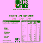 Hunter & Gather Mrazem sušená jehněčí játra a srdce