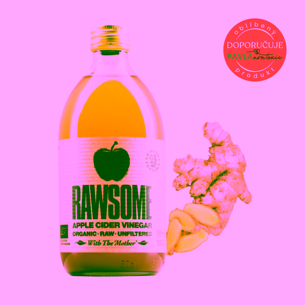 Rawsome Raw jablečný ocet Zázvor a kurkuma