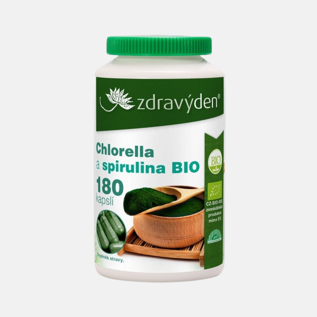 Zdravý den Chlorella a spirulina Bio