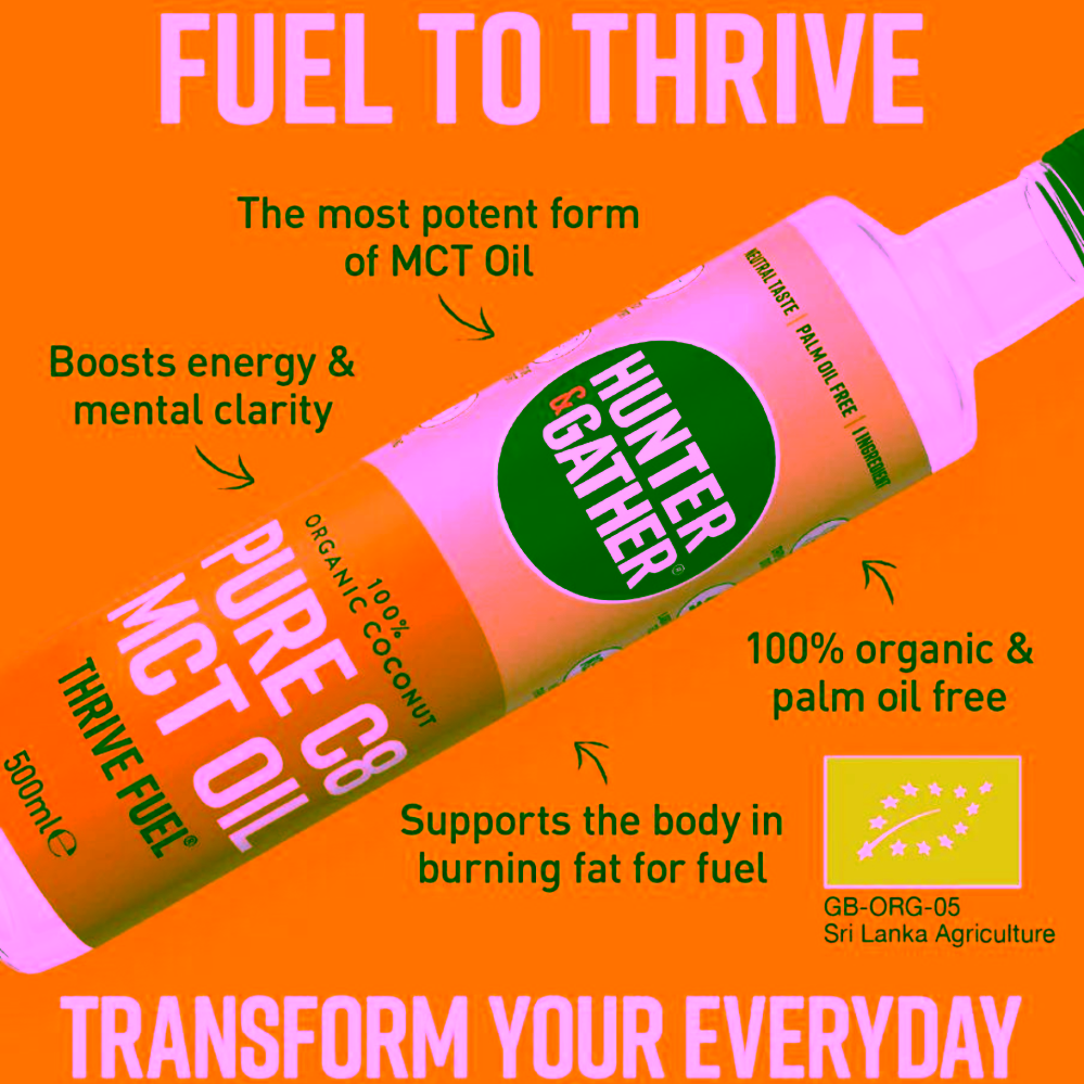 Hunter & Gather Thrive Fuel Pure C8 MCT olej 500 ml