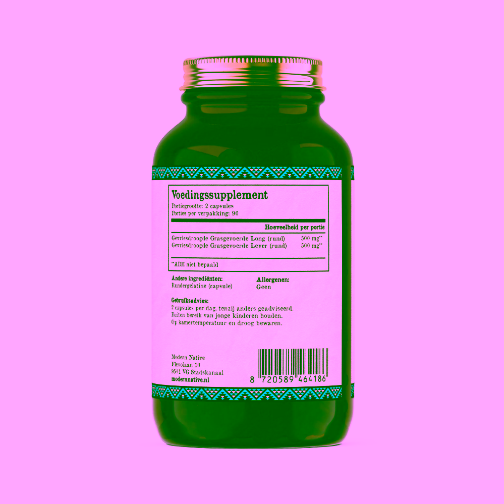 Modern Native Grass-fed Hovězí plíce s játry