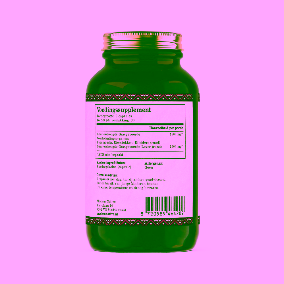 Modern Native Grass-fed Hovězí vaječníky Power Woman