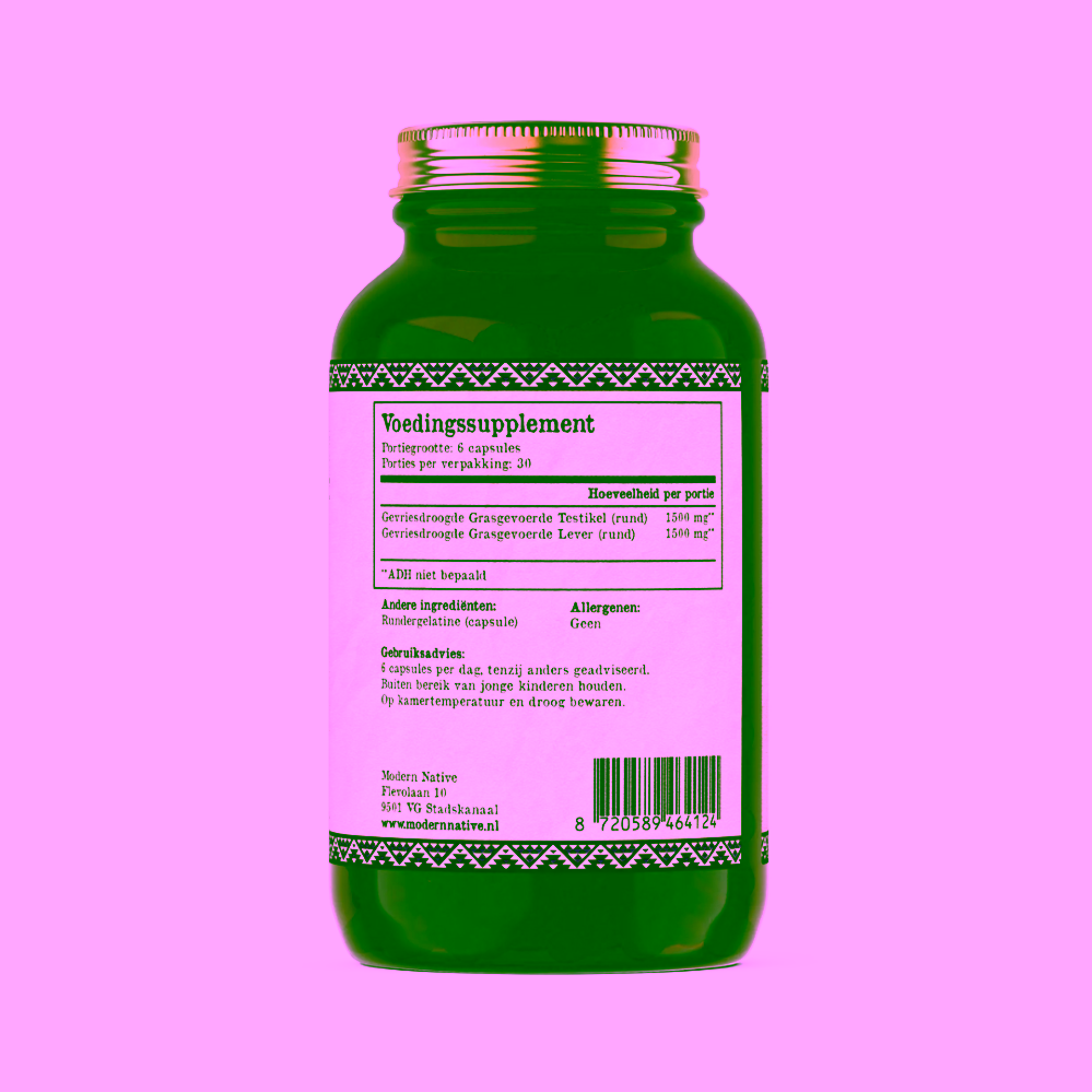 Modern Native Grass-fed Hovězí varlata s játry