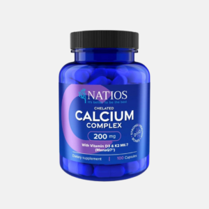 Natios Chelated Calcium Complex Vápník s vitamíny D3 a K2 MK-7 200 mg