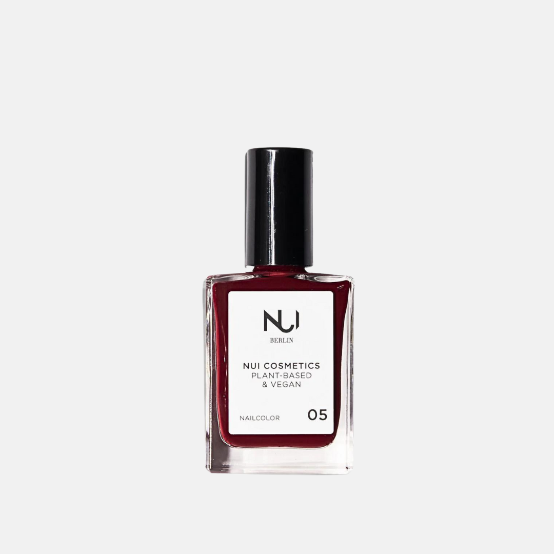Nui Cosmetics Přírodní lak na nehty 05 Dark Red