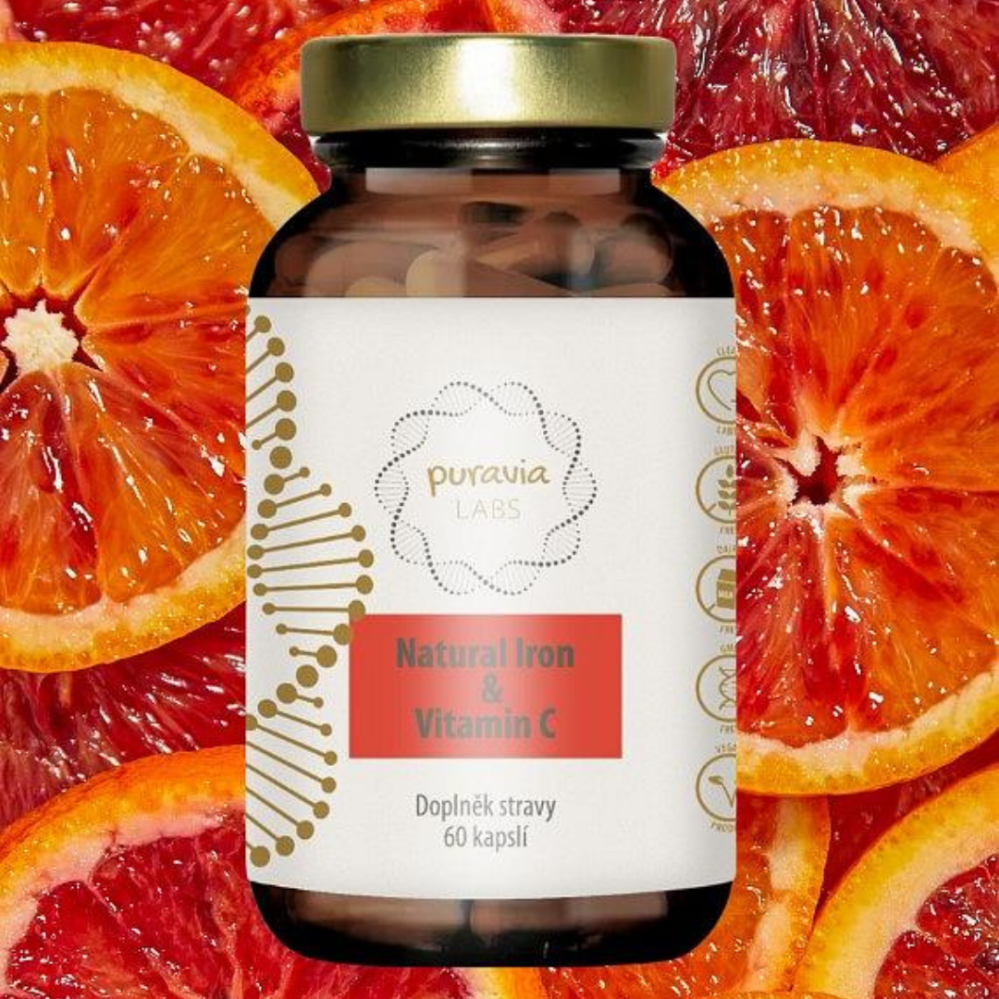 Puravia Labs Přírodní železo + Bio Acerola