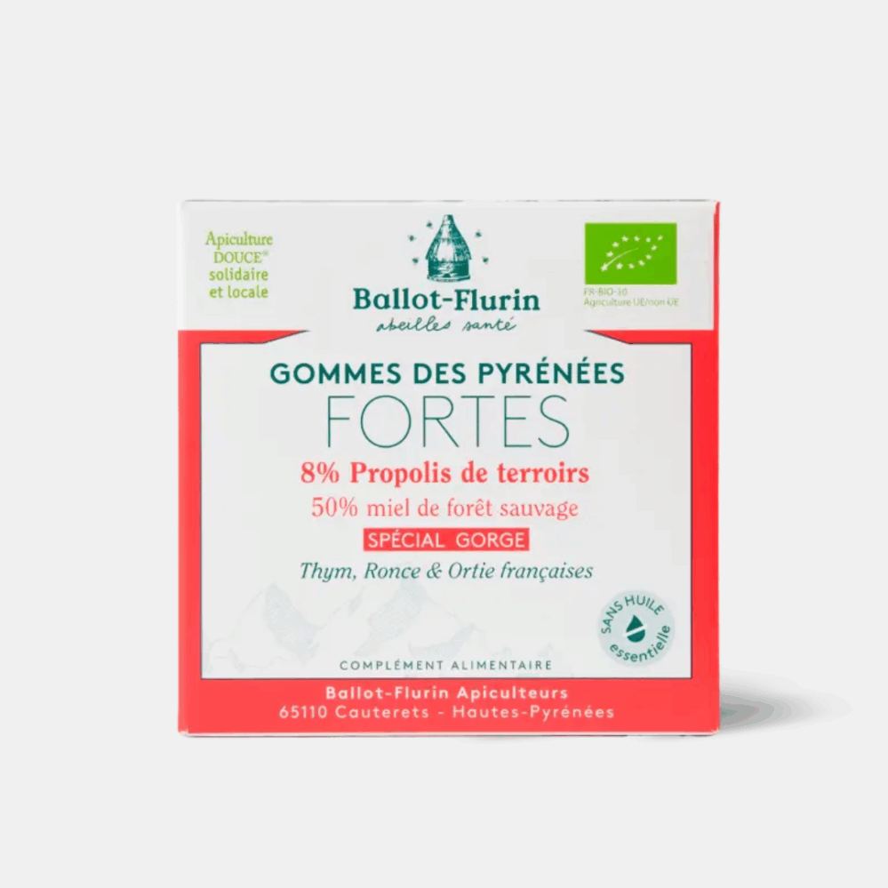 Ballot-Flurin Bio želé bonbony strong Hrdlo a hlasivky