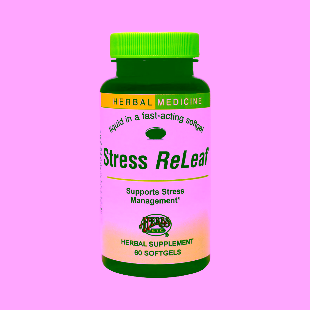 Herbs Etc. Stress ReLeaf® přispívají k relaxaci a působí příznivě při stresu