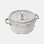 Staub Litinový hrnec s poklicí Cocotte bílý lanýž 22 cm / 2,6 l