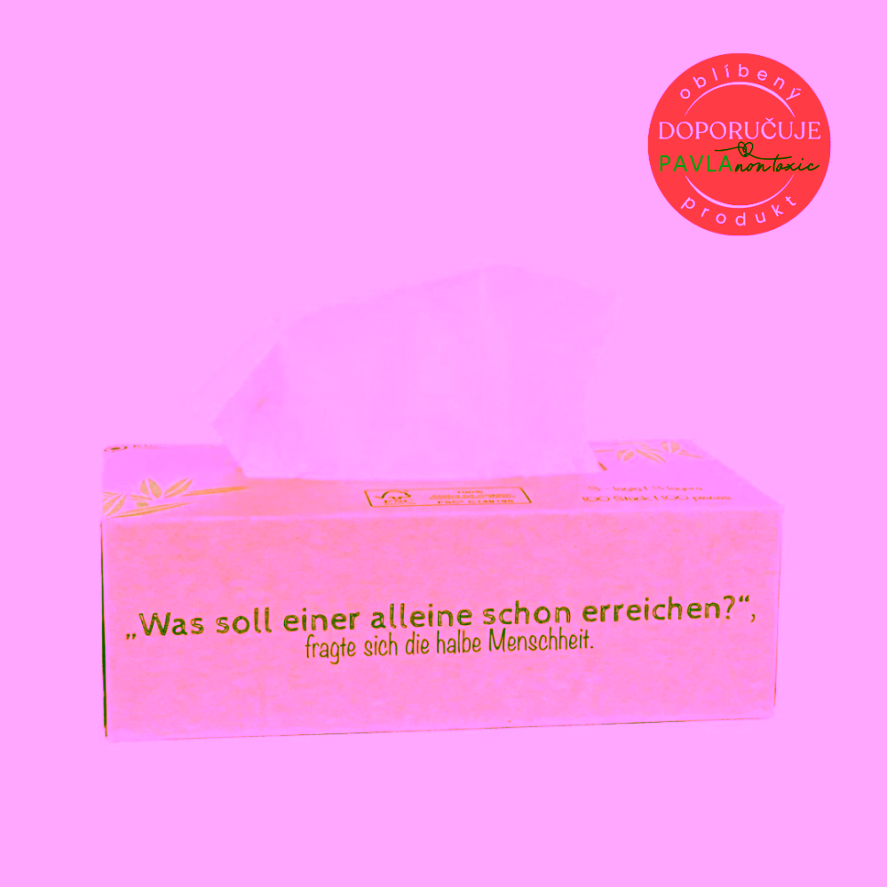 Pandoo Jednorázové bambusové kapesníky 3 vrstvé