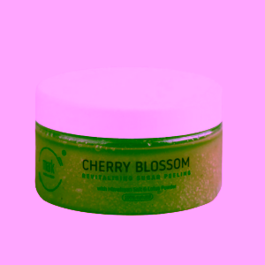 MARK Cosmetics Sugar scrub Cherry Blossom s lotosovým pudrem