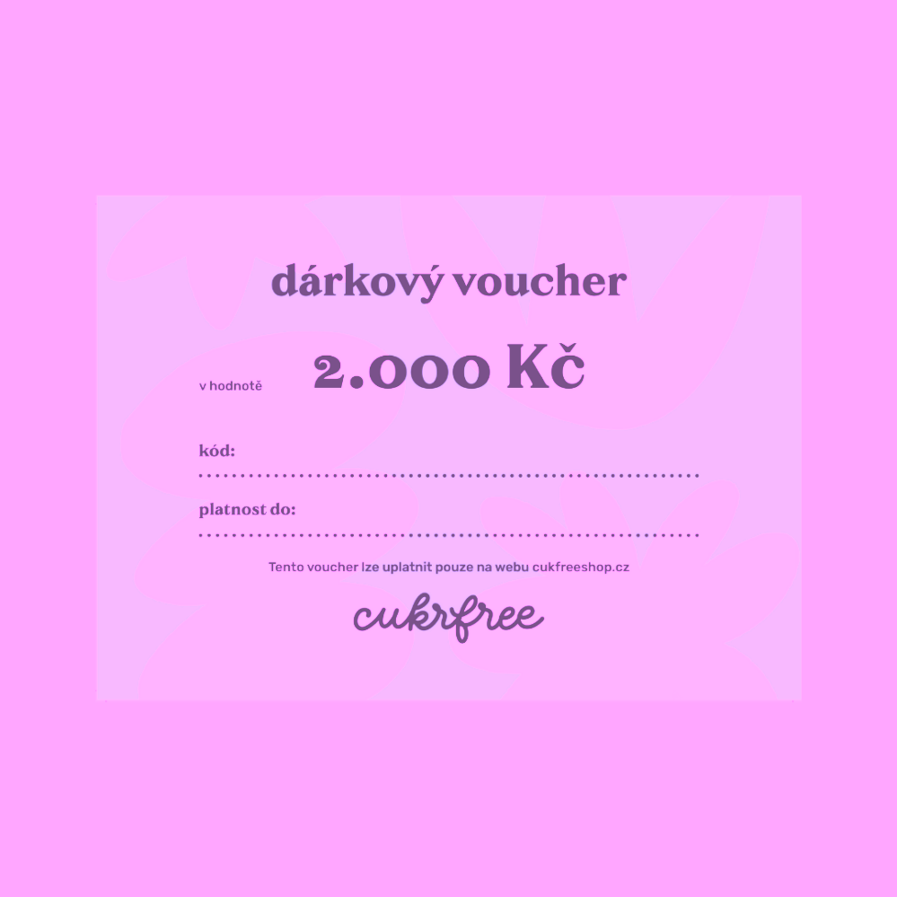 Dárkový voucher cukrfree poštou