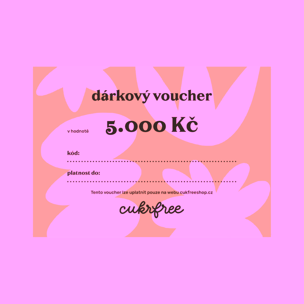 Dárkový voucher cukrfree poštou