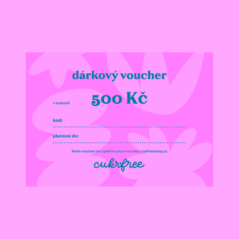 Dárkový voucher cukrfree poštou