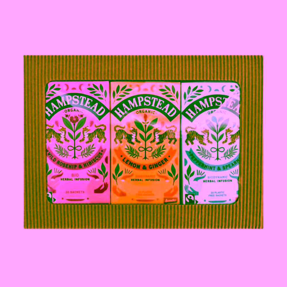 Hampstead Tea London Dárkový balíček výběru BIO bylinných čajů