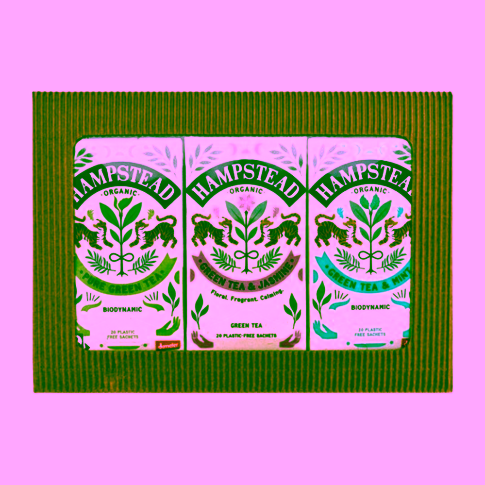 Hampstead Tea London Dárkový balíček výběru BIO zelených čajů